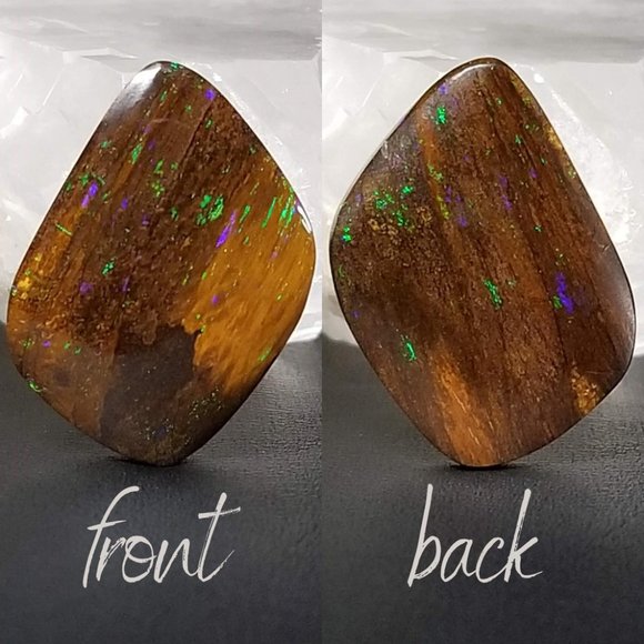 Stellar Australian Koroit Opal * 25.41 x 19.06 x 4.61mm * flashy boulder opal - Picture 3 of 17